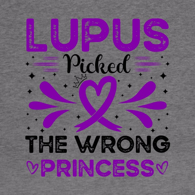 Lupus Picked The Wrong Princess Lupus Awareness by Geek-Down-Apparel